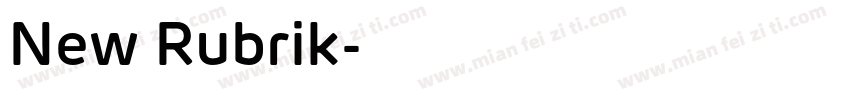 New Rubrik字体转换